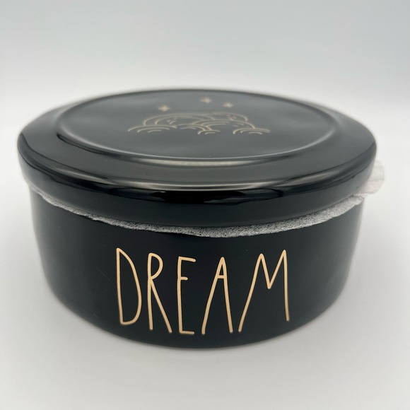 Rae Dunn by Magenta Dreamer Container Set 3 Pieces Black Gold Ceramic NWT - Picture 3 of 9